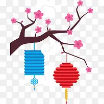 春节多彩灯笼挂饰-空若网 春节多彩灯笼挂饰-空若网