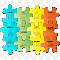 创意多彩拼图-空若网 创意多彩拼图-空若网