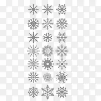 雪花插画-空若网 雪花插画-空若网