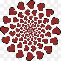 创意爱心圆圈-空若网 创意爱心圆圈-空若网