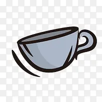 水彩茶杯素材-空若网 水彩茶杯素材-空若网