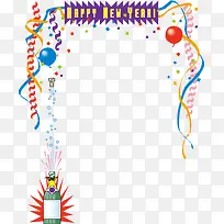 新年元素花边边框矢量-空若网 新年元素花边边框矢量-空若网