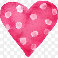 情人节红色水彩爱心-空若网 情人节红色水彩爱心-空若网