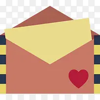 情人节扁平化信封-空若网 情人节扁平化信封-空若网