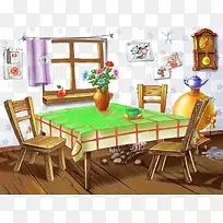 室内场景卡通厨房-空若网 室内场景卡通厨房-空若网