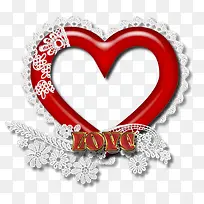 红色镂空爱心边框-空若网 红色镂空爱心边框-空若网