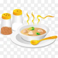 矢量餐具佐料图-空若网 矢量餐具佐料图-空若网