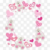 各种爱心和小熊边框-空若网 各种爱心和小熊边框-空若网