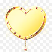 黄色卡通爱心珍珠手绘-空若网 黄色卡通爱心珍珠手绘-空若网