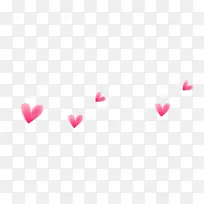 粉红色爱心飘落-空若网 粉红色爱心飘落-空若网