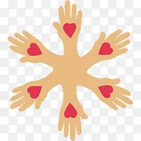 手手拿爱心-空若网 手手拿爱心-空若网