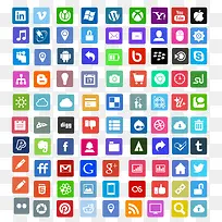 扁平化手机软件图标-空若网 扁平化手机软件图标-空若网