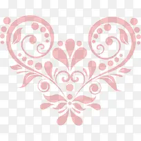 情人节粉色花藤爱心-空若网 情人节粉色花藤爱心-空若网