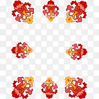 红色花纹边框-空若网 红色花纹边框-空若网