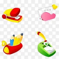 卡通文具用品图标-空若网 卡通文具用品图标-空若网