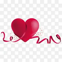 丝带爱心-空若网 丝带爱心-空若网