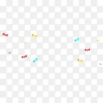 彩色漂浮优惠券装饰-空若网 彩色漂浮优惠券装饰-空若网