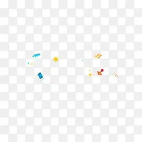 多彩简约游戏音乐漂浮素材-空若网 多彩简约游戏音乐漂浮素材-空若网