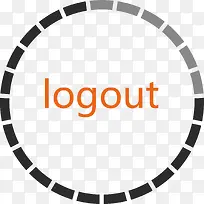 虚线的创意注销按钮-空若网 虚线的创意注销按钮-空若网