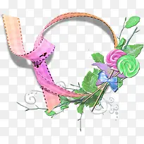 手绘创意棒棒糖相框-空若网 手绘创意棒棒糖相框-空若网