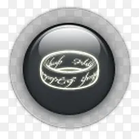 圆行黑色水晶按钮图标-空若网 圆行黑色水晶按钮图标-空若网