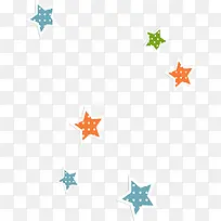 彩色星星漂浮-空若网 彩色星星漂浮-空若网