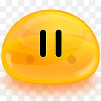 黄色水晶馒头表情播放按钮猪鼻子-空若网 黄色水晶馒头表情播放按钮猪鼻子-空若网