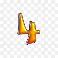 水滴字母数字4-空若网 水滴字母数字4-空若网