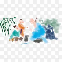 ˮī�廭-������