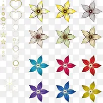 彩色花朵底纹-空若网 彩色花朵底纹-空若网