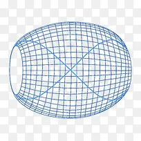 蓝色几何化学科技元素-空若网 蓝色几何化学科技元素-空若网