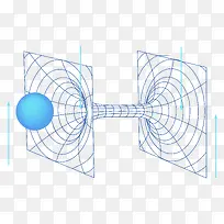 蓝色几何化学科技元素-空若网 蓝色几何化学科技元素-空若网