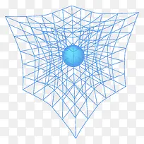 蓝色几何化学科技元素-空若网 蓝色几何化学科技元素-空若网