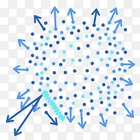 蓝色几何化学科技元素-空若网 蓝色几何化学科技元素-空若网