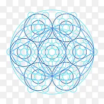 蓝色几何化学科技元素-空若网 蓝色几何化学科技元素-空若网