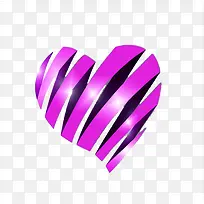 紫色缎带爱心七夕-空若网 紫色缎带爱心七夕-空若网