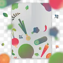 创意蔬菜购物清单矢量素材-空若网 创意蔬菜购物清单矢量素材-空若网