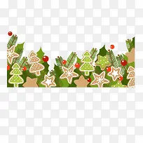 矢量圣诞元素装饰花边-空若网 矢量圣诞元素装饰花边-空若网