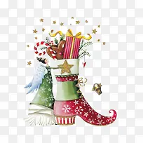 圣诞节靴子素材-空若网 圣诞节靴子素材-空若网