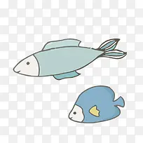 矢量手绘热带鱼素材-空若网 矢量手绘热带鱼素材-空若网