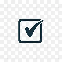 手绘黑色对钩符号-空若网 手绘黑色对钩符号-空若网