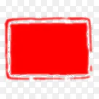 长方形红色墨迹元素-空若网 长方形红色墨迹元素-空若网