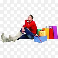 创意摄影圣诞节美女与礼物-空若网 创意摄影圣诞节美女与礼物-空若网