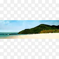简约摄影海边景色海报背景-空若网 简约摄影海边景色海报背景-空若网