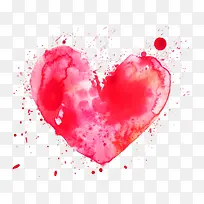 卡通手绘水彩心墨迹-空若网 卡通手绘水彩心墨迹-空若网