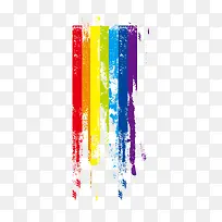 水彩墨迹彩虹条-空若网 水彩墨迹彩虹条-空若网