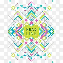 扁平化几何体元素装饰-空若网 扁平化几何体元素装饰-空若网