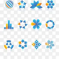 双色标志矢量图-空若网 双色标志矢量图-空若网