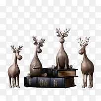 高清摄影铜器梅花鹿-空若网 高清摄影铜器梅花鹿-空若网