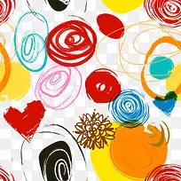 时尚抽象水彩墨迹圈圈-空若网 时尚抽象水彩墨迹圈圈-空若网